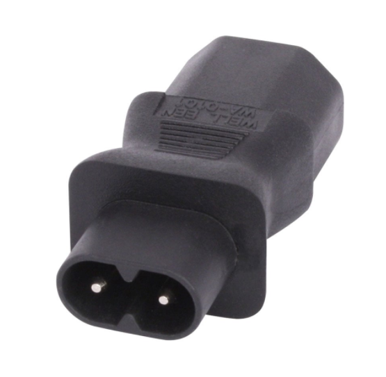IEC C8 Figure 8 Socket>IEC C13 3 Pin Plug Adapter LINDY (30451)