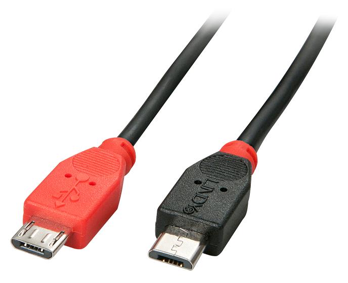Cabo USB OTG - Micro B (M) Micro B (M) 1.0m LINDY (31759)