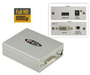 DVI-D + SPDIF Digital Audio to HDMI LINDY (32559)