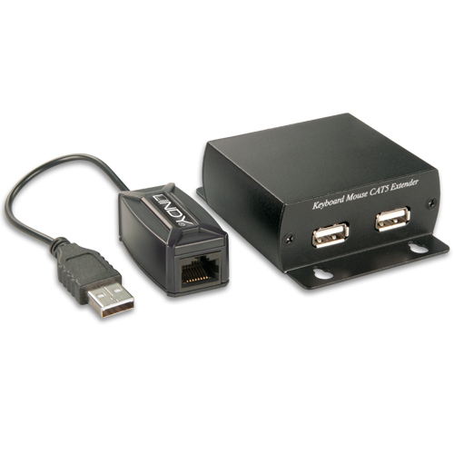 Extensão de sinal USB p/Teclado e Rato CAT5 LINDY (32686)
