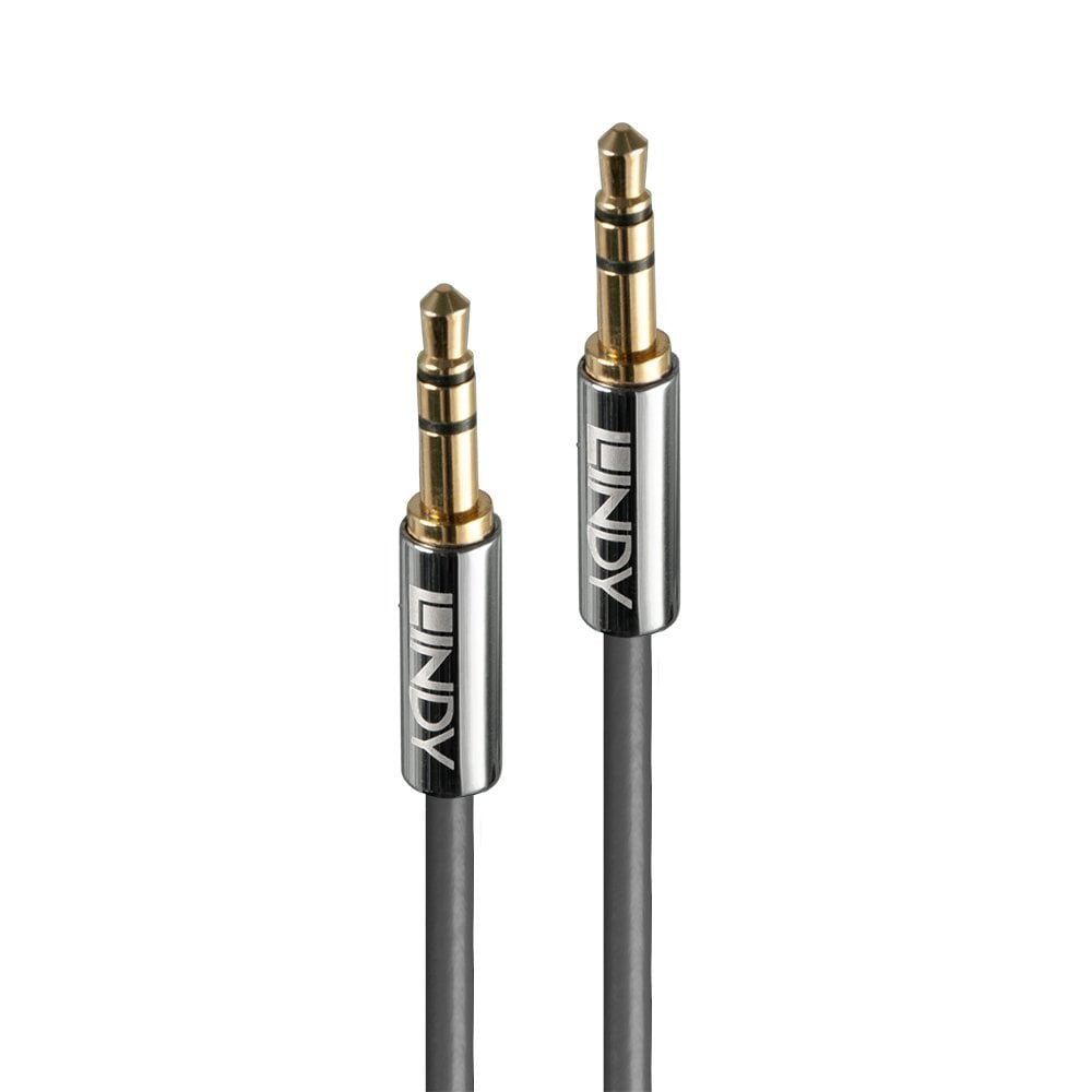 Cabo Stereo 3.5mm M/M 01.00m CROMO® LINDY (35321)