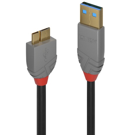 Cabo USB 3.0 A (M) - Micro B (M) 03.00m LINDY (36768)