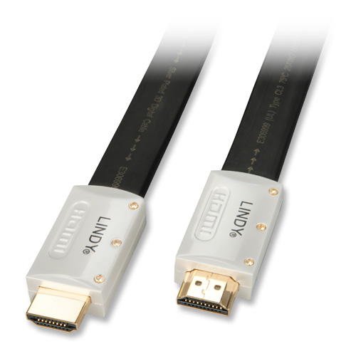 Cabo 01.0m HDMI - SILVER HIGH SPEED ETHERNET LINDY (37716)