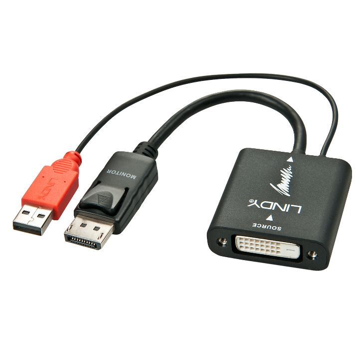 Adaptador DVI-D > DisplayPort LINDY (38145)