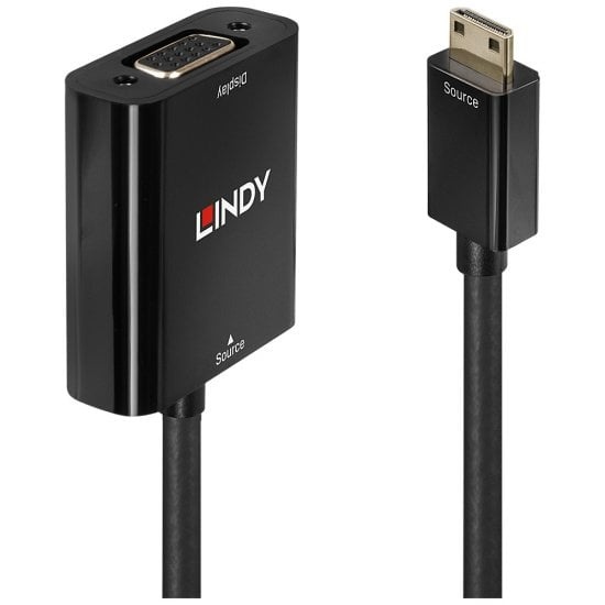 Adaptador Mini HDMI 1.3 (M) > VGA (F) LINDY (38292)