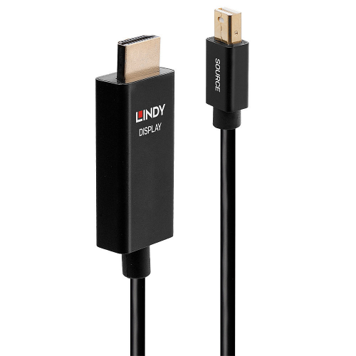 Cabo Mini DisplayPort > HDMI 2.0m 4K 18G ACTIVE LINDY (40922)