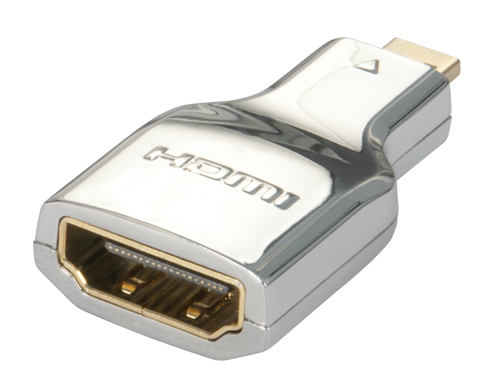 Adaptador HDMI(F)-Micro HDMI(M)Tipo D CROMO® LINDY (41510)