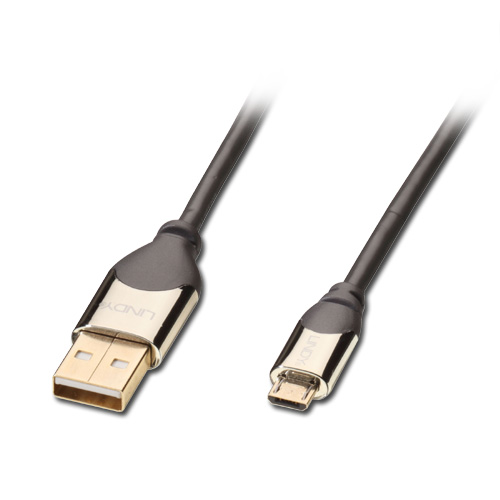 Cabo USB 2.0 A - Micro B M/M 03.00m Premium LINDY (41596)