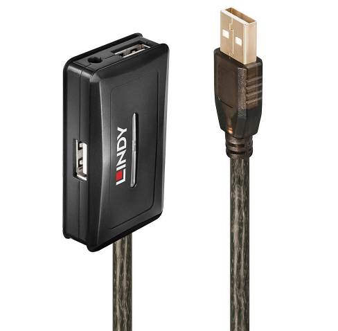 USB 2.0 Active Extension M/F 10.00m 4 Port LINDY (42635)
