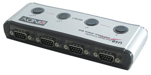 Adaptador USB - 4 portas Série DB9 RS232 LINDY (42858)