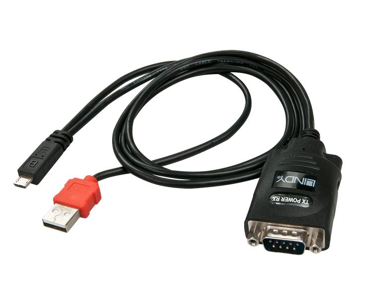 Android Micro USB to DB9 RS232 LINDY (42881)
