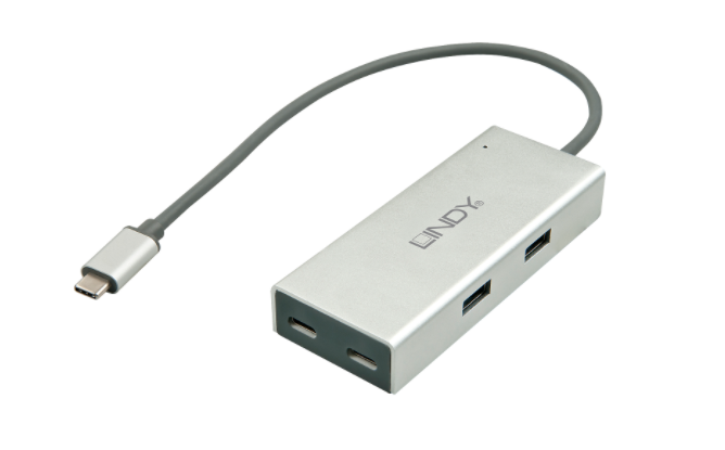 USB 3.1 Type C Hub 4 Port LINDY (43091)