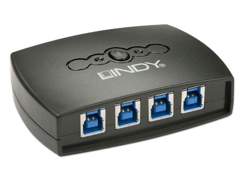 USB 3.0 Switch 4 Port LINDY (43144)