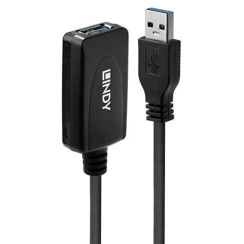 Extensão Amplificada USB3.0 M/F 05.00m LINDY (43155)