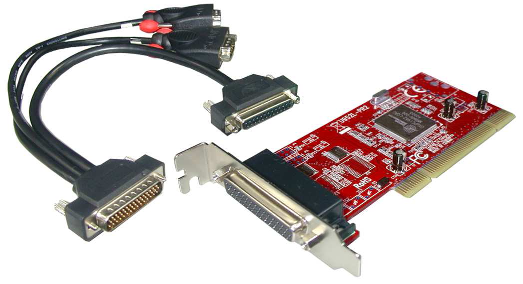 Placa Controladora PCI LOW PROFILE Série x 2/LPTx1 LINDY (51327)