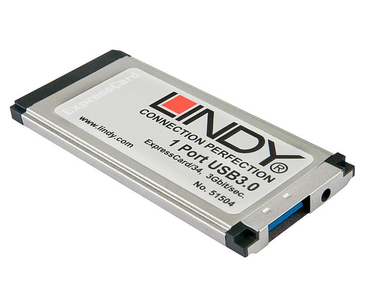Placa ExpressCard USB 3.0 -Premium 1 porta LINDY (51504)