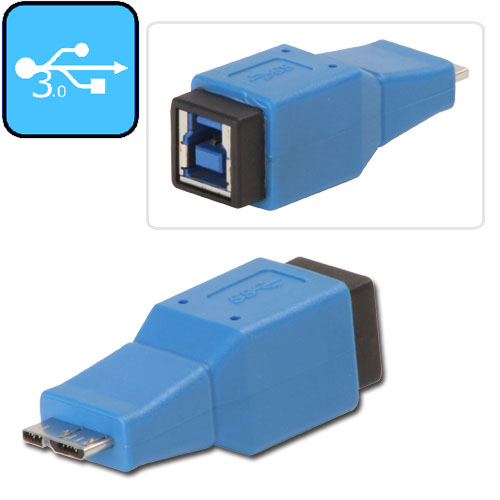 Adaptador USB 3.0 B F / Micro B M LINDY (71278