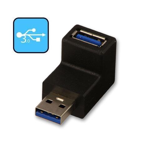 Adaptador USB 3.0 A M / A F 90' UP LINDY (71261)