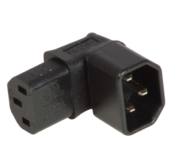 Right Angled IEC Adapter, Down LINDY (73092)