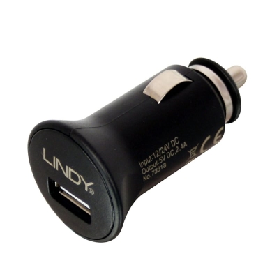 Mini Smart USB Car Charger 2.4A LINDY (73318)