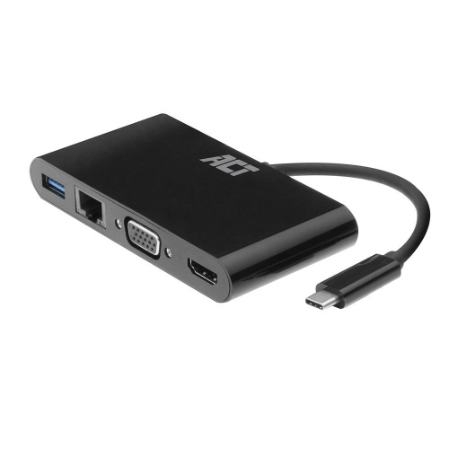 USB 3.1 Type C Mini Docking Station HDMI/VGA/RJ45/USB (AC7330)