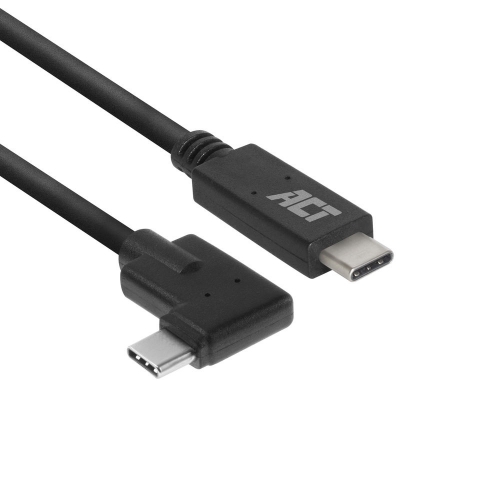 Cabo USB Tipo C 01.0m 60W 3A 05Gbps Gen1 90° ACT (AC7406)