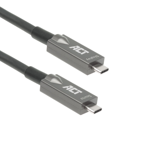Cabo USB Tipo C 10.0m 3A 60W 10Gbps Gen2 Ativo ACT (AK4310)