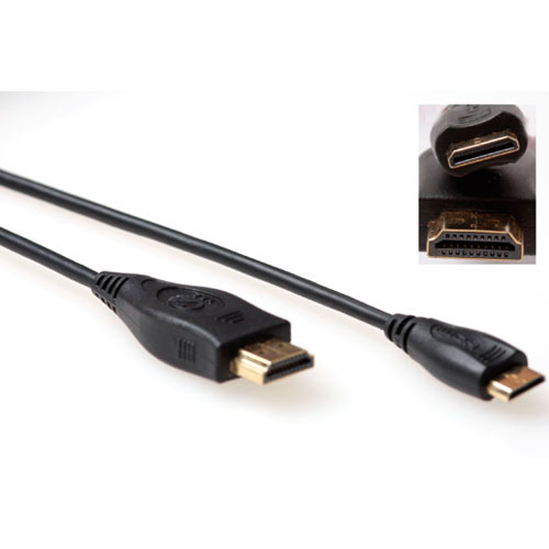 Cabo HDMI Mini (Tipo C)>HDMI CAT2 HEC 02.00m ACT (AK3673)