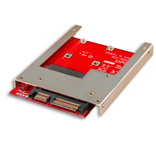 Adaptador 2.5" SATA (9.5mm) para mSATA SSD LINDY (20972)