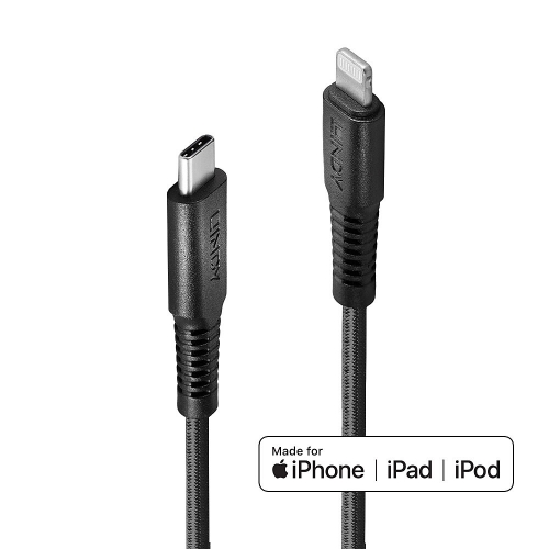Cabo USB-C > iPhone/Lightning 3.0m LINDY (31288)