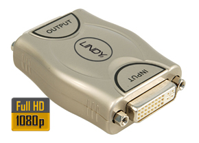 DVI Extender / Repeater - 80 Mts LINDY (32667)