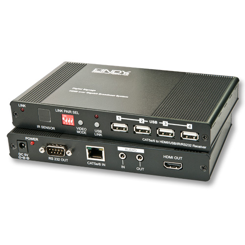 HDMI over IP Gigabit Ethernet Extender, RX LINDY (38067)
