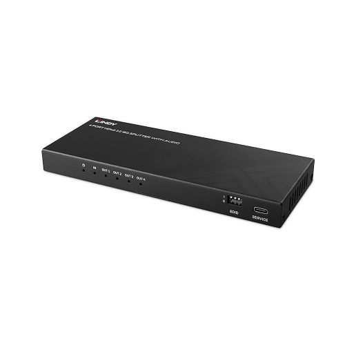4 Port HDMI 8K60 Splitter with Audio & Downscaling LINDY (38535)