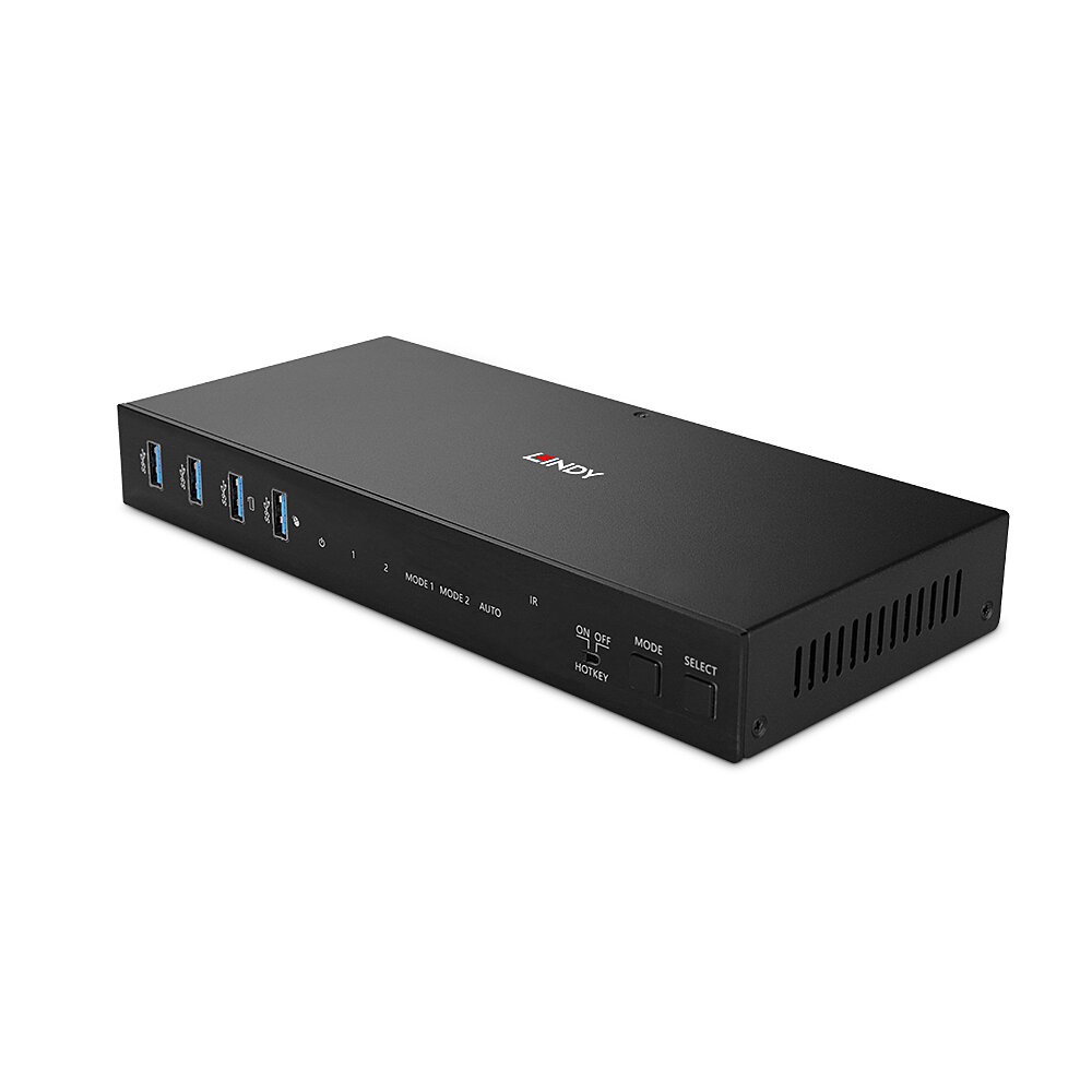2 Port Dual Head HDMI 4K60, SB 3.0 KVM LINDY (39314)