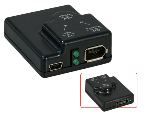 Adaptador SATA > USB2.0 e FireWire LINDY  (42847)