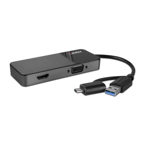 Adaptador USB 3.0 A & C > VGA/HDMI (43354)
