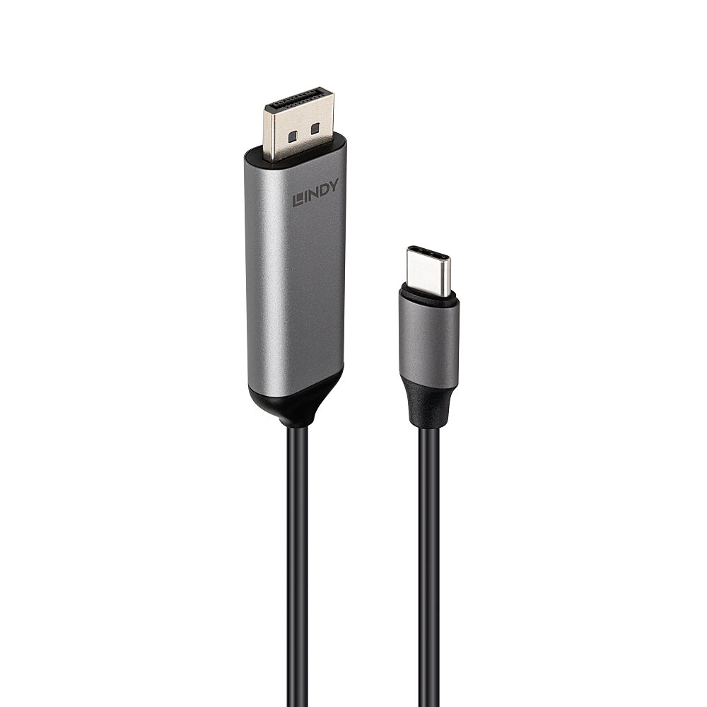 Cabo USB-C <> DP 02.0m 8K60 Bi-Directional LINDY (43504)