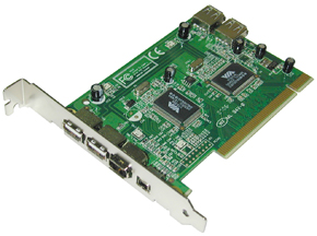 Placa Controladora PCI USB 2.0/Firewire LINDY (51095)