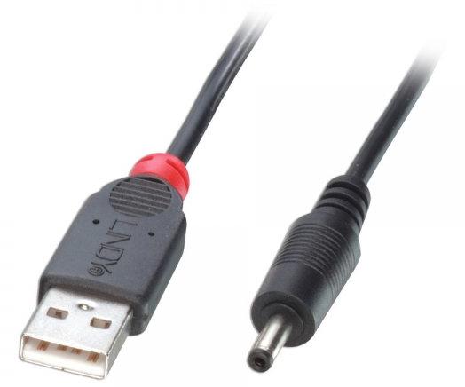 Cabo 1.5m USB to 1.35mm Inner / 3.5mm Outer DC LINDY (70266)