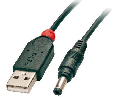 Cabo 1.5m USB to 1.7mm Inner / 4.8mm Outer DC LINDY (70269)