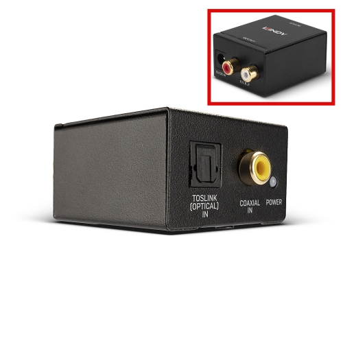Conversor TosLink (Optical) & Coaxial > Phono DAC LINDY (70368)