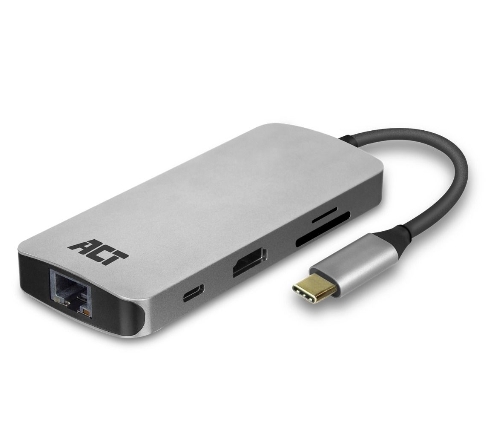 USB 3.1 Type C Mini Docking Station HDMI/USB/RJ45/SD/PD (AC7041)