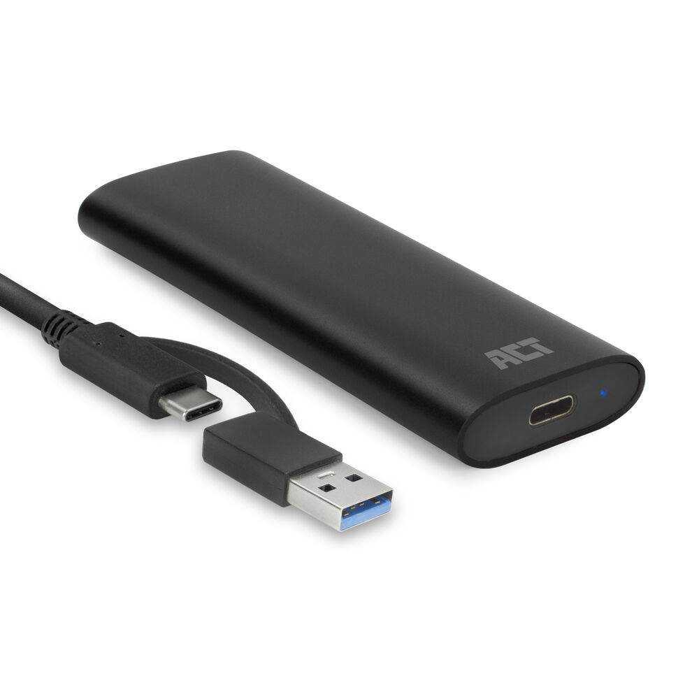 USB-C M.2 NVMe / PCIe SSD Enclosure, tool-free ACT (AC1615)