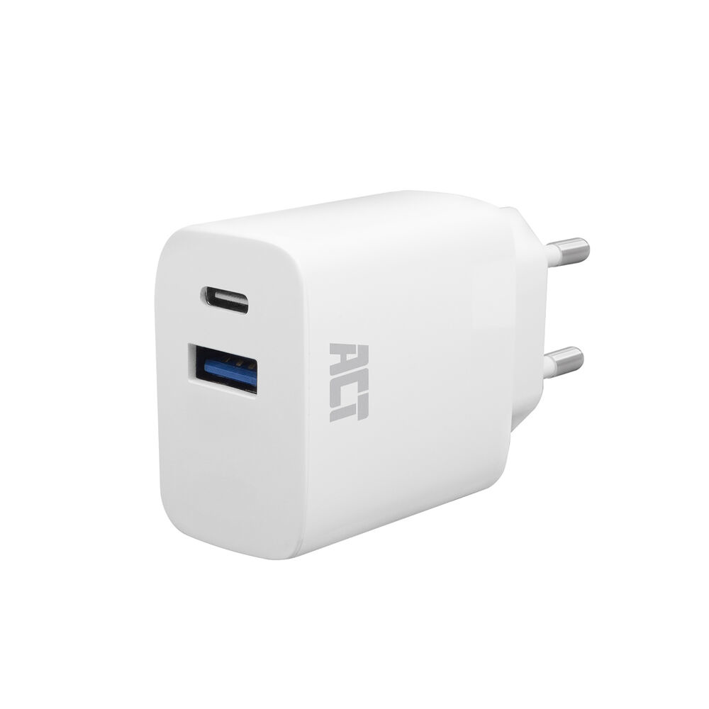USB Charger USB-C/USB-A 20W 2-port PD QC,GF (AC2122)