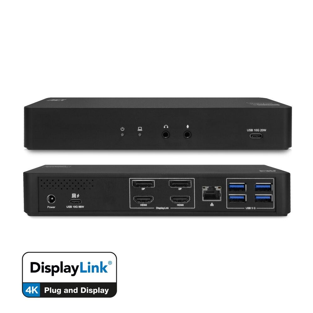 USB-C Docking Station 4K-2 HDMI/DisplayPort ACT (AC7160)