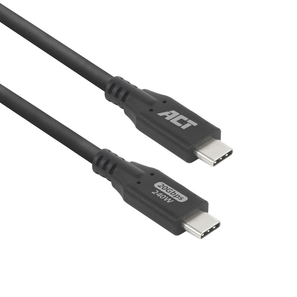 Cabo USB4 Tipo C 01.0m 5A 240W 20Gbps ACT (AC7421)
